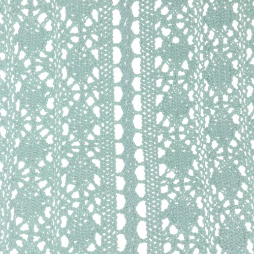 Product Table runner Crochet lace Mint green 30cm x 140cm