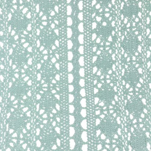 Floristik24 Table runner Crochet lace Mint green 30cm x 140cm