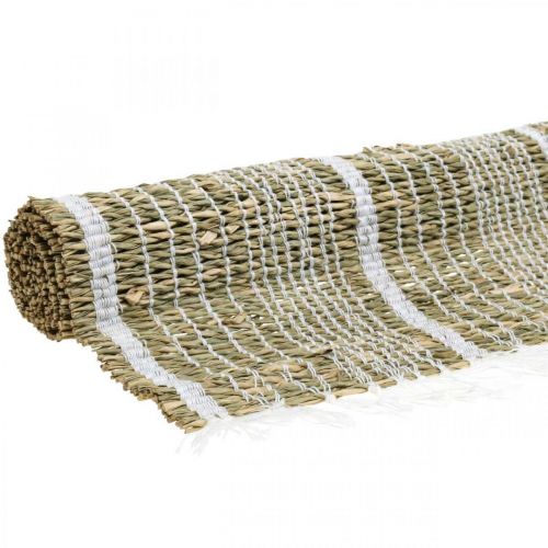 Placemat seagrass natural, white Small table runner placemat 47×33cm