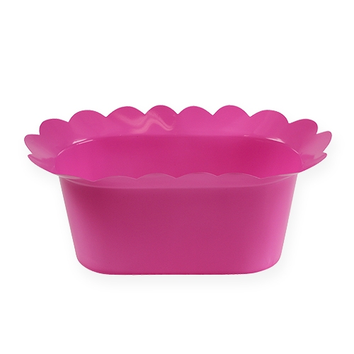 Product Plastic pot oval colored 23cm 10pcs