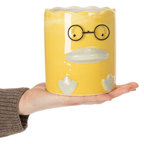 Product Cylindrical Decorative Ceramic Duck Vase for a Stylish Home, 13cm, 2 Pieces