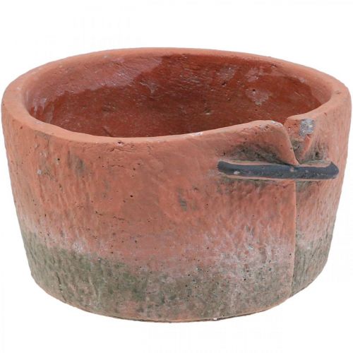 Product Concrete flower pot cachepot terracotta pot Ø18.5cm H10.5cm