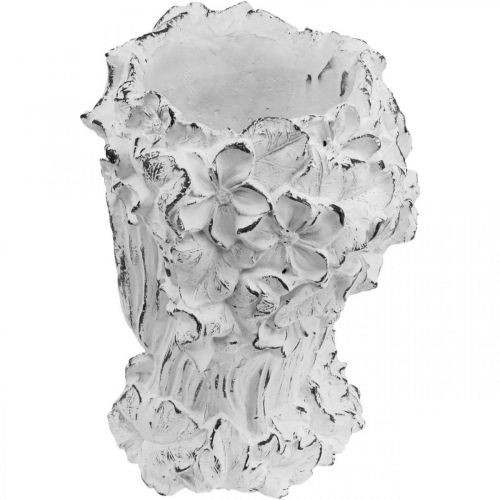 Floristik24 Planter Concrete Planter Shabby Chic Woman&#39;s Head White H34cm