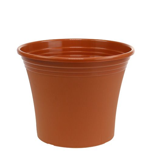 Floristik24 Pot “Irys” plastic terracotta Ø25cm H21cm, 1 pc