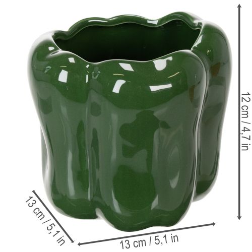 Product Paprika ceramic planter for modern kitchen decor, suitable for any interior style, 13cm, 2 pieces