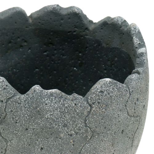 Floristik24 Concrete plant pot eggshell Ø14.5cm 15cm 2pcs