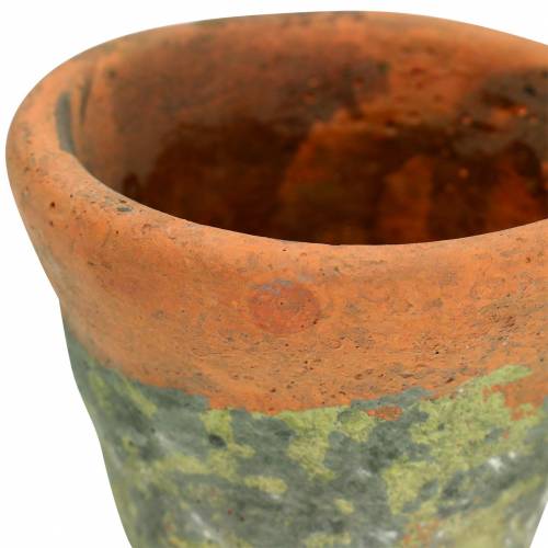 Floristik24 Plant pot planter vintage natural clay Ø14.5cm H12cm 2pcs