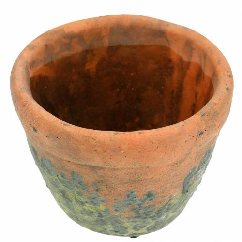 Floristik24 Plant pot cachepot vintage natural clay Ø8.5cm H7cm 4pcs