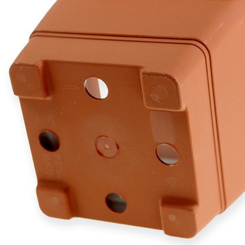 Floristik24 Pot "Nora" 14cm x 14cm H11cm terracotta effect, 1pce