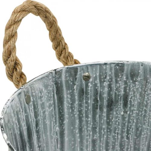 Product Planter, decorative pot with handles, metal pot for planting Ø25.5cm