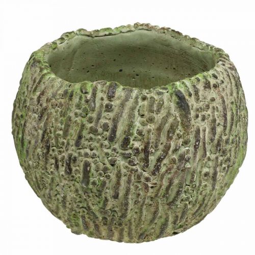 Floristik24 Planter concrete antique look green, brown planter Ø13cm