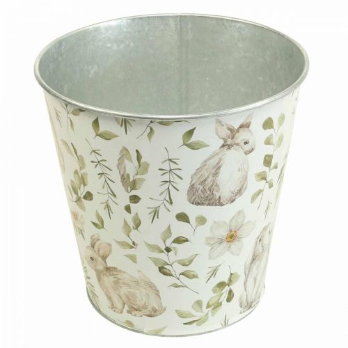 Floristik24 Bunny flowerpot Easter metal cachepot Ø15.5cm H15cm