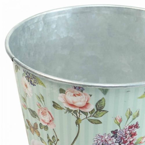 Floristik24 Flower pot roses planter metal summer Ø14cm H12.5cm