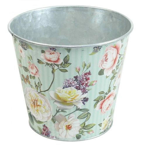 Floristik24 Flower pot roses planter metal summer Ø14cm H12.5cm