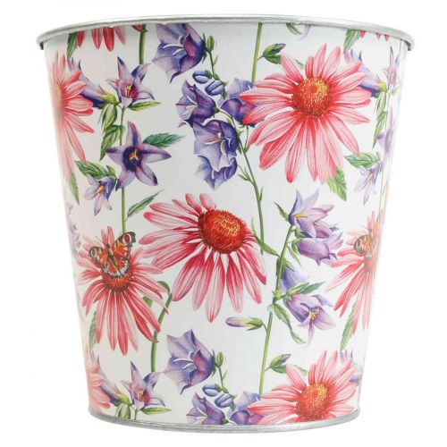 Floristik24 Flowerpot spring decoration metal cachepot Ø15.5cm H15cm
