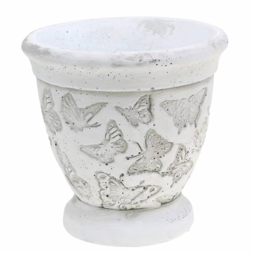 Floristik24 Planter pot cup with butterflies Ø11cm H10cm 6pcs