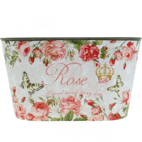 Product Plant pot roses, decorative vessel, flower tray 21.5cm / 18.5cm set of 2