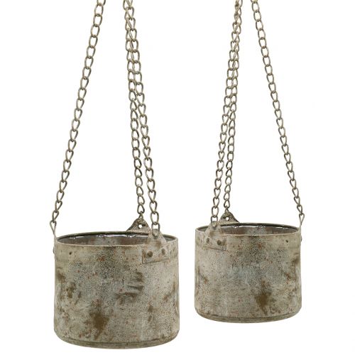 Floristik24 Plant pot for hanging antique Ø10/14cm 2pcs