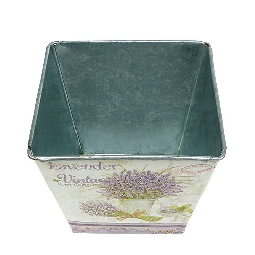 Floristik24 Sheet pot with lavender motif angular 3-set