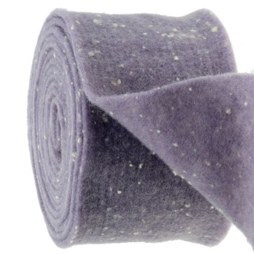 Floristik24 Pot tape felt tape purple with dots 15cm x 5m