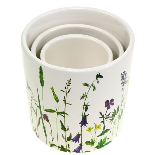Floristik24 Flower pot design Ø12 / 10 / 8cm set of 3