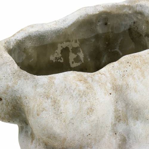 Floristik24 Plant pot torso male gray 19 × 13.5cm H28cm
