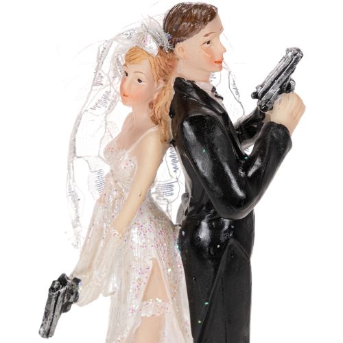 Cake topper bride and groom 15.5cm | Floristik24.co.uk