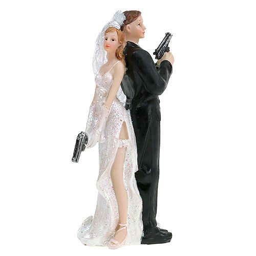 Floristik24 Pie figure bridal couple 15.5cm