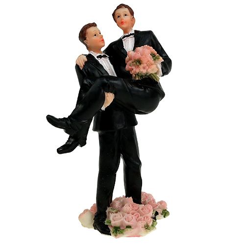 Floristik24 Pie figure men pair 13.5cm