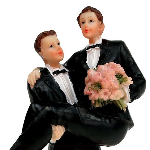 Floristik24 Pie figure men pair 13.5cm