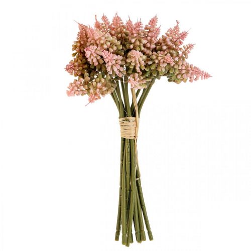 Floristik24 Grape hyacinth artificial hyacinth pink 28cm 12pcs in bunch