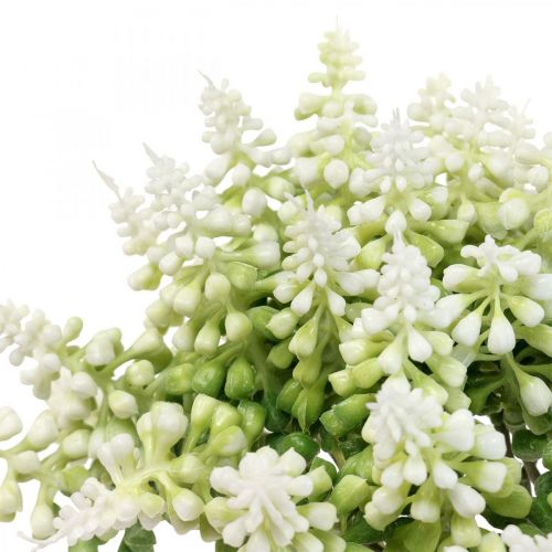 Floristik24 Grape hyacinth artificial hyacinth white 28cm 12pcs in bunch