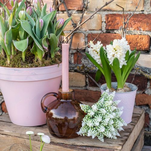 Floristik24 Grape hyacinth artificial hyacinth white 28cm 12pcs in bunch