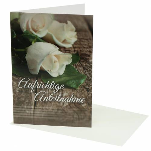 Product Sympathy card &quot;Sincere condolences&quot; with envelope 1pc