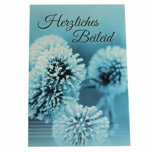 Product Mourning card &quot;Heartfelt condolences&quot; with envelope 1 pc