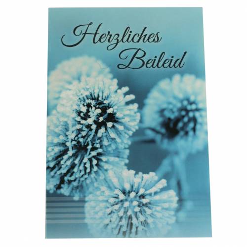 Floristik24 Mourning card &quot;heartfelt condolences&quot; with envelope 1p