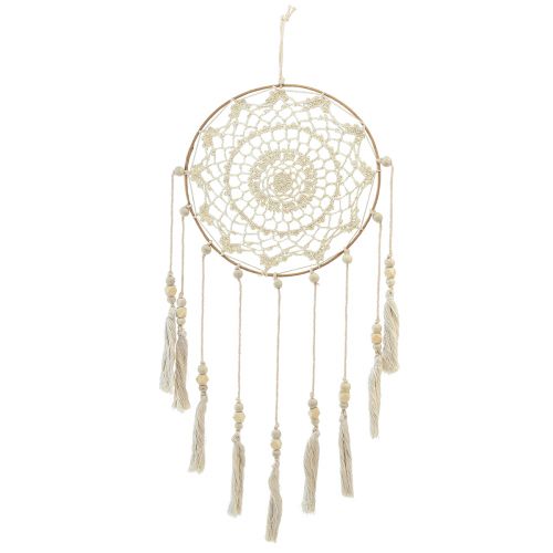 Product Dreamcatcher macrame wall decoration cream Ø22cm H54cm