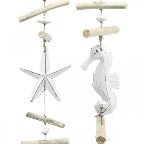 Product Maritime decoration garland driftwood window decoration 72/78cm set of 2