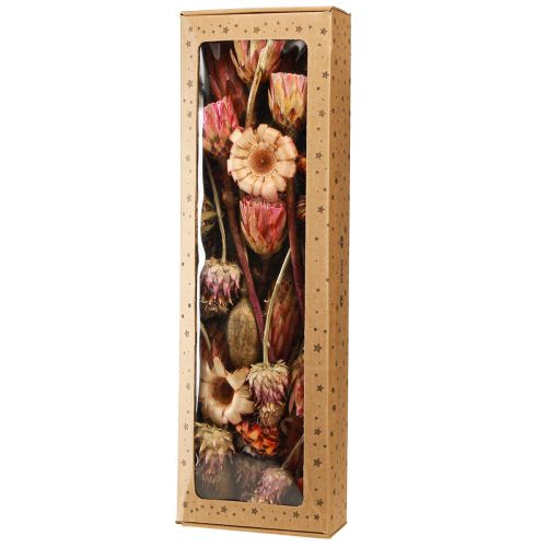 Product Dried Flowers Mix Pink Protea Artichoke Poppy 38cm 580g