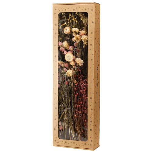 Product Dried flowers pink clover straw flowers dill flax 35cm 150g