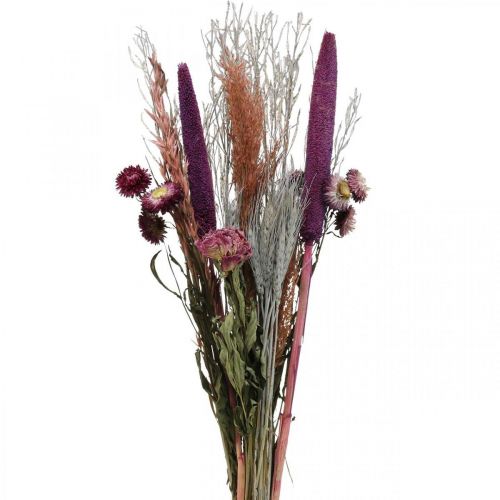 Floristik24 Dried flowers Bouquet of pink meadow flowers and cereals 70-75cm