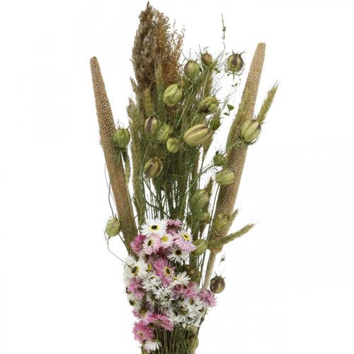 Floristik24 Bouquet of dried flowers pink, white bouquet of dried flowers H60-65cm