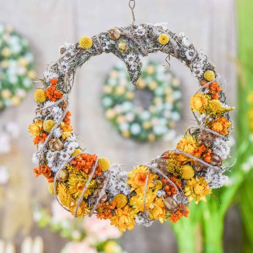 Product Dried flowers DIY set yellow for dried bouquet 60cm