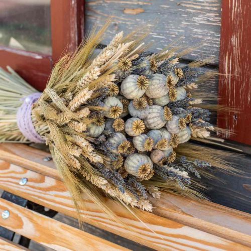 Floristik24 Dried poppy seed capsules natural dried flowers bunch deco poppy 90g
