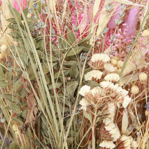 Product Dried Flower Bouquet Grasses Eucalyptus Cream Pink 200g