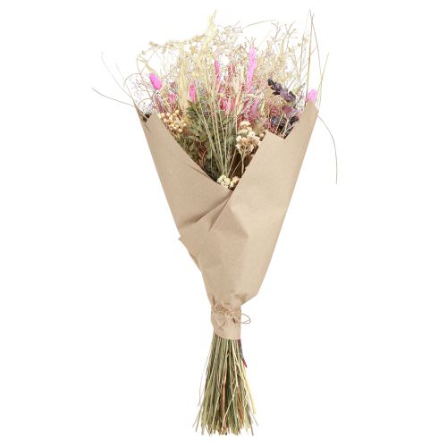 Product Dried Flower Bouquet Grasses Eucalyptus Cream Pink 200g