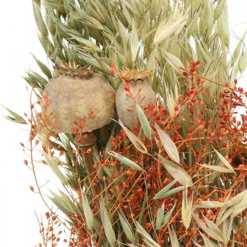 Product Bouquet of dried flowers cereals and poppies dry decoration 60cm 100g