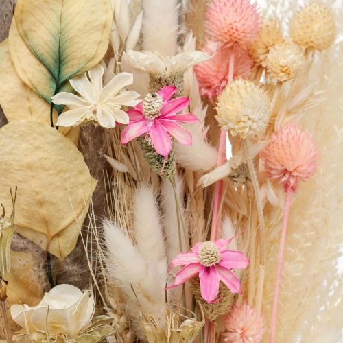 Floristik24 Bouquet of dried flowers Boho Pink Bleached dried decoration 80cm 140g