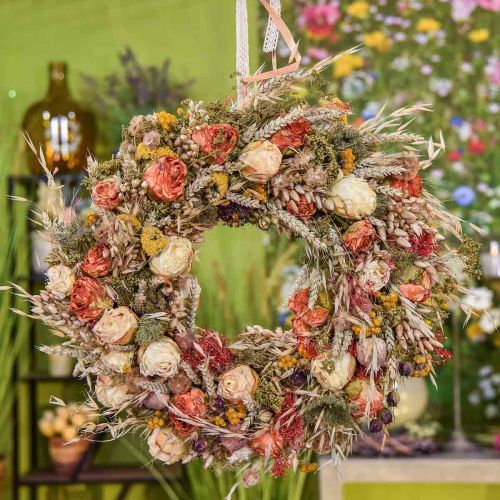 Product Bouquet of dried flowers cereals and poppies dry decoration 60cm 100g