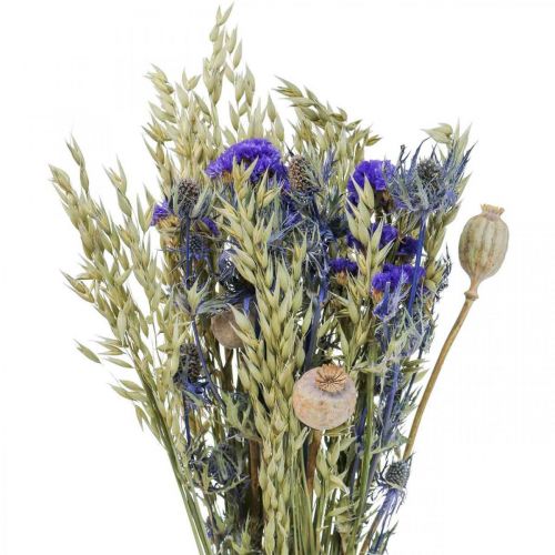 Floristik24 Bouquet of dried flowers Bouquet of meadow flowers blue H50cm 100g